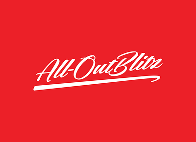 All-Out Blitz Football Blog branding design logo vector
