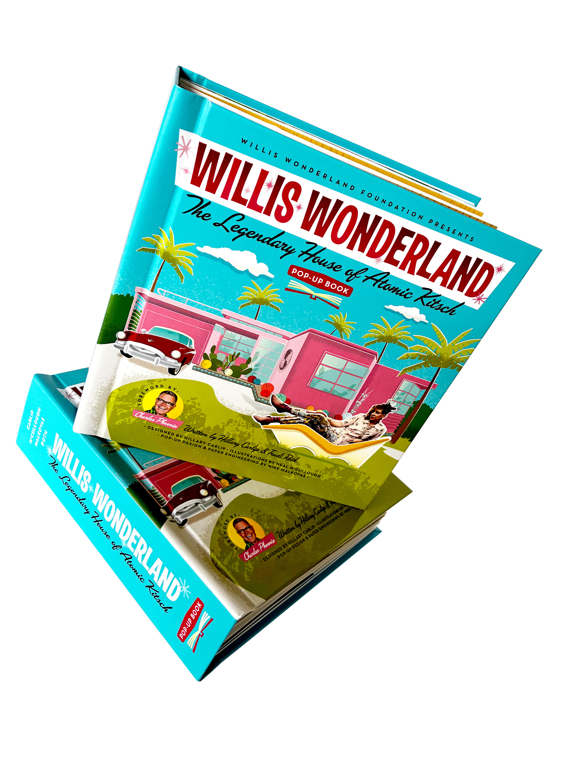 Willis Wonderland Pop-up Book hollywood illustration kitsch los angeles moveable book paper engineering popup book publishing retro vector vintage