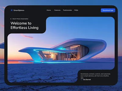 Smart Home Website landing page smart home ui ui design uiux user experience user interface ux ux design web design website