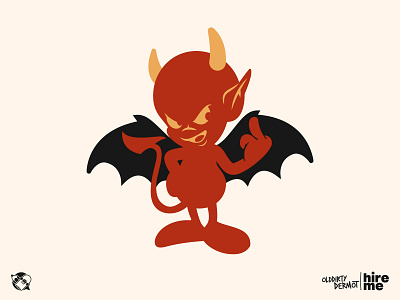 Devil man! WIP character design design devil graphics illustration mascot mascot design middle finger t shirt design tee design vector vector design
