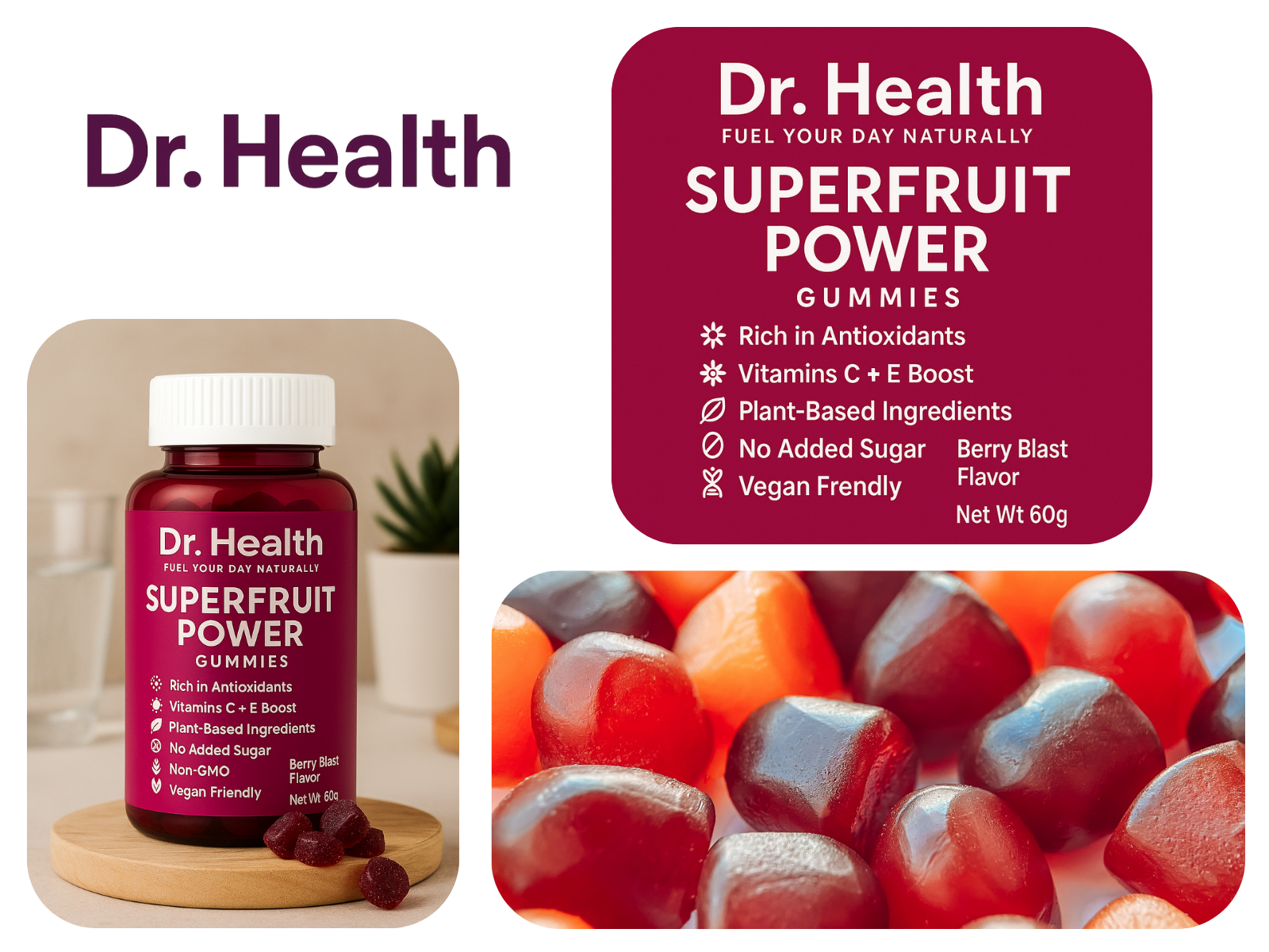 Example of Premium Label Design & 3 Listing Images