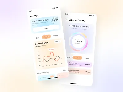 Calories App - Ui Ux Mobile App app design calorie calorie ai calorie counter calorie counter app calorie scan ai calorie tracker calories calories app figma food ai app food app design habit tracking app healthy logo mobile product design recipes ui design