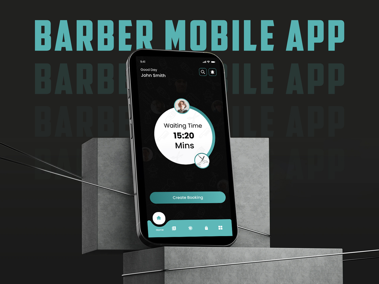 Barber Booking App UI | Modern Mobile App Design by Apptechies appdesign apptechies barberapp barberbookingapp barbershopapp barbershopappdevelopment groomingapp haircutbookingapp mobileappdevelopment mobileappui salonappdesign uxuidesign