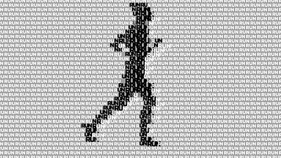 RUN animation cavalryapp motion motion design motion graphics typography