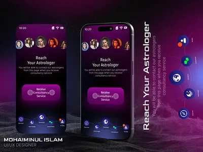 Mobile App UI — Astrology Consultancy app design mobile app ui uiux ux