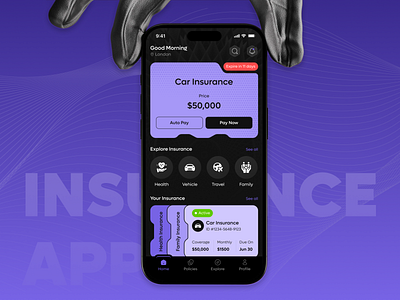 Smart Insurance Management App Design - Empowering Modern Policy appdevelopment claimtracking designinspiration digitalinsurance gitaltransformation insuranceapp mobileappdesign mobilefirst policymanagement ui uiuxdesign usercentric
