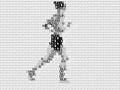 RUN animation cavalryapp motion motion design motion graphics typpgraphy