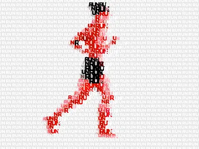 RUN animation cavalry motion motion design motion graphics typography
