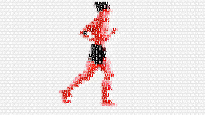 RUN animation cavalry motion motion design motion graphics typography