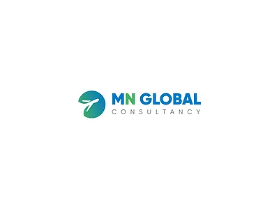MN Global Consultancy Logo branding consultancy flight logo travel