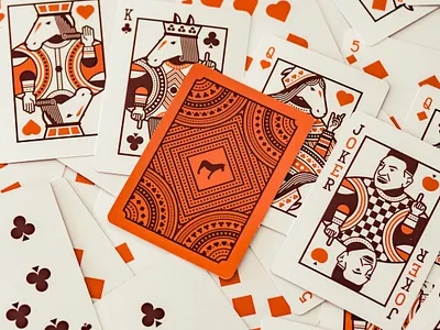 Sticker Mule: Playing Cards Project animal branding cards casino character deck flat gift illustration joker king mule playing poker queen retro sticker stroke vintage