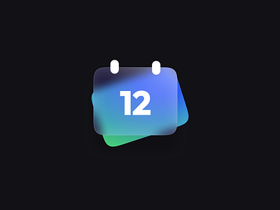 Finance Icon Set - Calendar 3d 3d glassmorphism 3dicons businessicons editableicons finance illustration ui