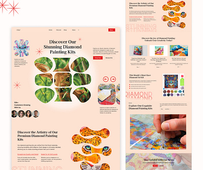 Painting Kits Website ecommerce figma graphic design photoshop ui ux website