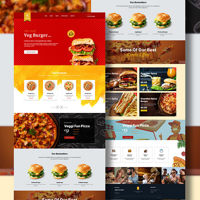 Bite Into the Burger UI burgerdesign dribbble dribbbleweeklywarmup fastfoodui figmadesign figmaui fooddeliveryapp foodui landingpagedesign mobilefirstdesign pizzaui restaurantdesign uidesign uiuxcreativity uiuxdesign uiuxinspiration uiuxtrends uxdesign uxuidesign webdesign