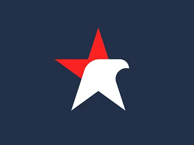 Independence Day Eagle america ben stafford bird branding design eagle geometric graphic design illustration independence day july 4th logo mark patriot star usa