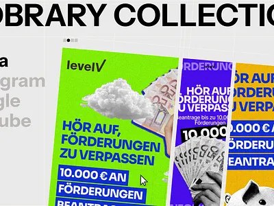 Ad Library landing page ads design editorial graphic design grid meta swiss ui ux website