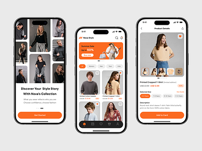 Fashion E-Commerce App appdesign application design dribbble ecommerce fashion figma mobileapp online shop shop shopping ui uidesign uitrends uiux userexperience userinterface ux uxdesign