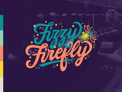 Fizzy FireFly® Tap Trailer Co. badge brand branding business idea design drink trailer firefly fizzy graphic design heyo! illustration lettering logo portable bar branding
