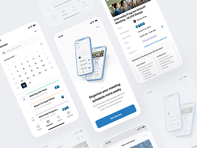 📍Ormetz • Meeting Organize App app app design clean design meet meeting meeting organize minimal mobile app mobile design organize shcedule ui ux