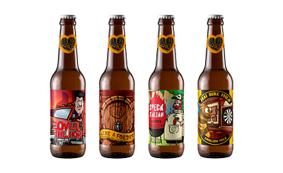 Cuore malto brewery labels beer branding brewery cuore design illustration italian label malto
