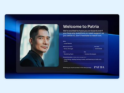 Patria - Template Welcome to Patria