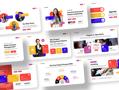Project Management Presentation business corporate dashboard mobile design planning presentation process project management reporting software strategy team collaboration timeline uiux design web design workflow