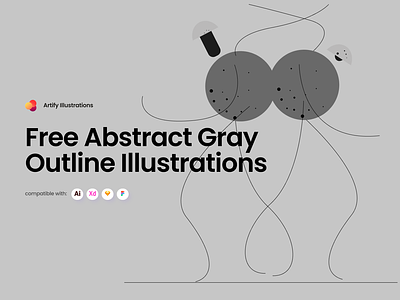 Free Abstract Gray Outline Illustrations abstract download free freebie gray illustration oultine svg vector