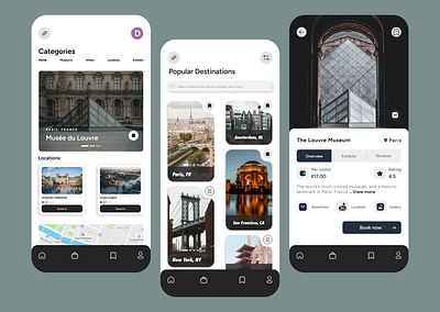 Museum App app art design gallery illustration museum ordering ui ux