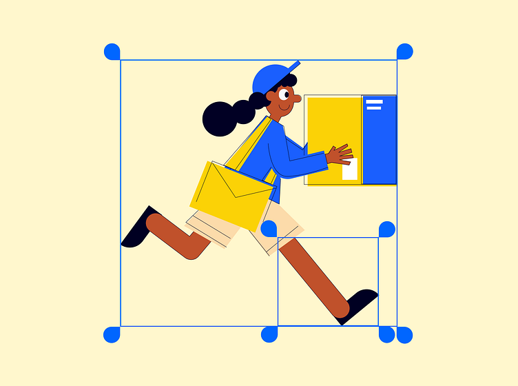 Free Blue Yellow Illustration by IconShock & ByPeople on Dribbble