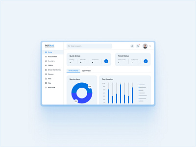 Fastblue Portal Dashboard Redesign dashboard design figma graphic design portal product saas ui ux web design