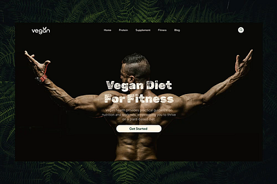 Vegan Health Fitness Web Design in eCommerce animation creative design ecommerce food ftiness health iconic landing page motion graphics shopify supplement vegan web design woocomerce