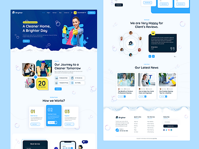 Brighter | Cleaning Service Bootstrap 5 Template suppliers ui