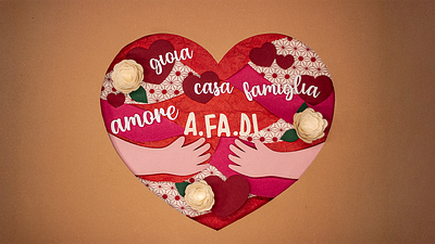 Il mio cuore AFADI illustration paper paperart