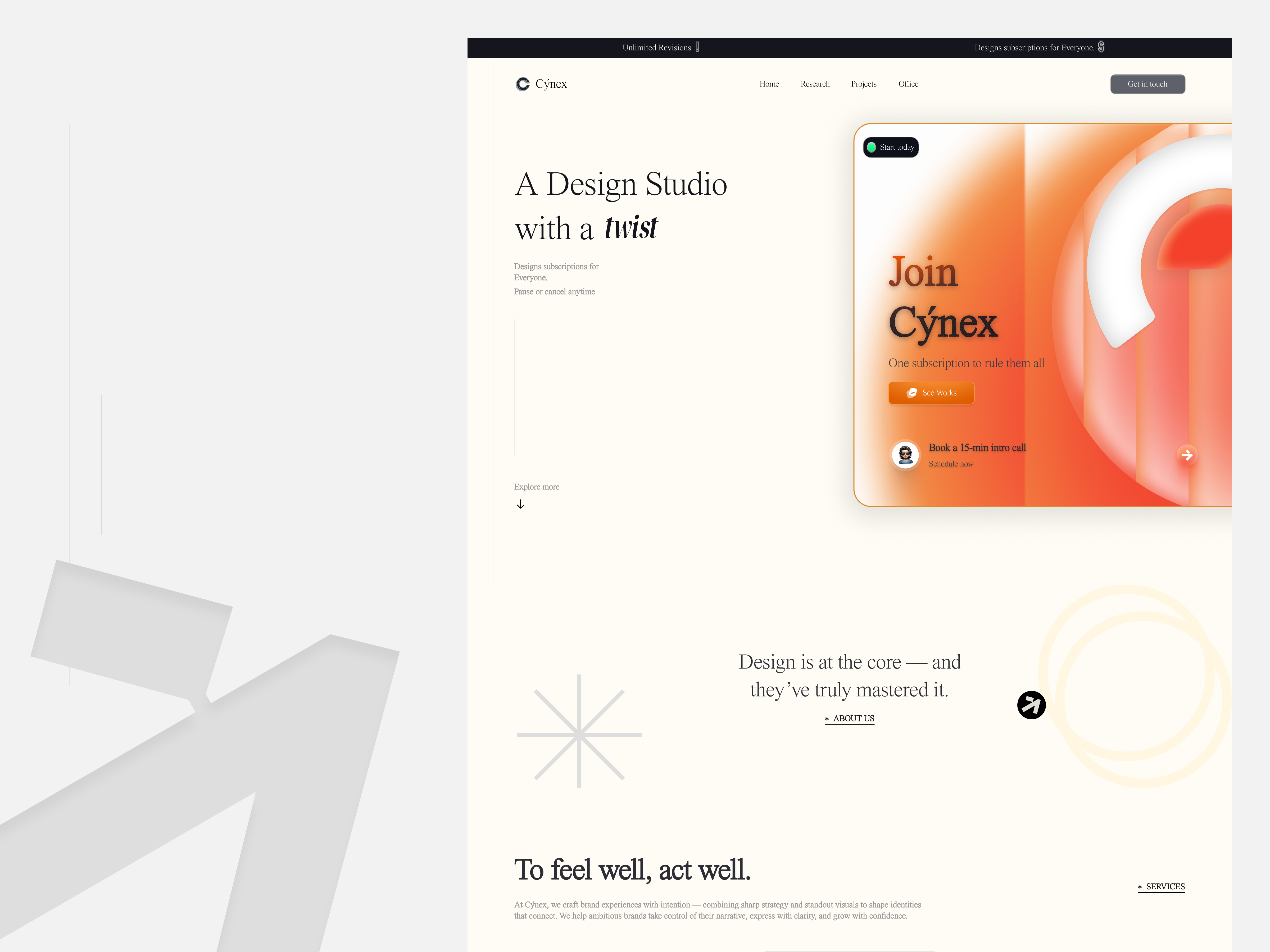 Example of Minimalist Landing Page