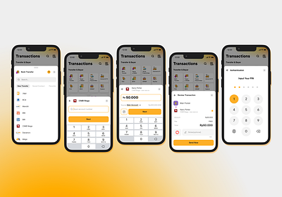 Jago App Transfer - One Handed Interface banking digital bank jago mobile mobile app transactions transfer ui ux
