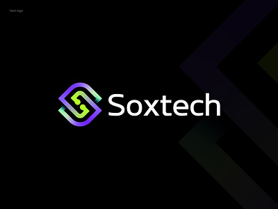 Soxtech logo, tech logo, logo, logo design, identity, branding abstract logo ai brand identity brand mark branding business chatgpt green icon letter mark logo logo design minimal modern logo s logo simple soxtech logo tech logo technology