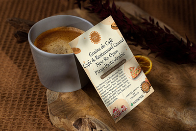 Flyer design for Coffee cafe advertising brochure cafe client work coffee cafe corrporate creative depictdigonto designer flyer near me new pringing print ready printing professional