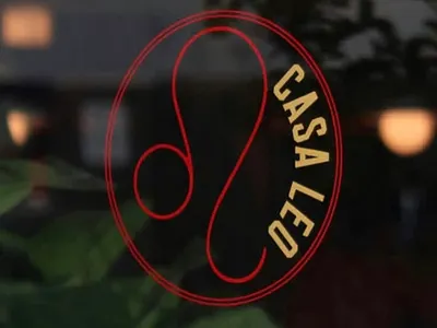 Hand Painted - Casa Leo, Los Feliz, CA branding design environmental design hand painted logo sign graphics sign painter sign painting