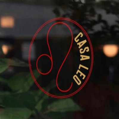 Hand Painted - Casa Leo, Los Feliz, CA branding design environmental design hand painted logo sign graphics sign painter sign painting