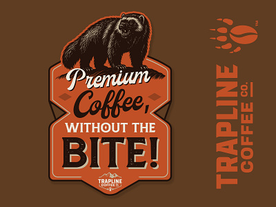 Coffee Signage animal animal logo coffee coffee branding coffee logo coffee sign signage wolverine wolverine logo