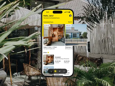 Real Estate Explore App app cards design explore hero home homepage house interaction interface iphone menu real estate ui ui ux ux
