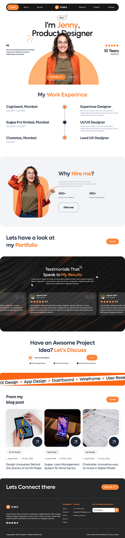 WEB DESIGN — PORTFOLIO WEBSITE WEB DESIGN design figma graphic design illustration landing page mobile app portfolio portfolio website ui design ux design web design website website design