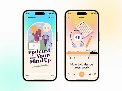 Podcast App Design | Live Streaming App | Webinar Mobile App UI app designer app ui app ui ux audio app audio player entertainment app ios app design live streaming app mobile app mobile app design mobile app designer mobile app ui mobile app ui ux music app ui music player music player app podcast app podcast platform podcast ui streaming app