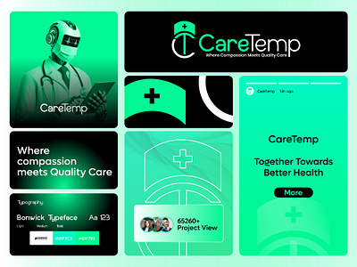 HealthCare Clinic Brand Identity Design | Hridoy D brandidentitydesign branding care caretemp clinic clinicdesign emergencycare flatlogo globalhealth healthandwellness healthcarebranding medicalinnovation medicallogodesign medicalresearch modernmedicine preventivecare publichealth surgerylife telemedicine visualidentity