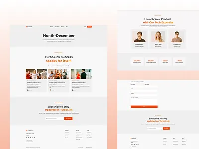 TurboLink-Month-December Digital Marketing Website Design app branding design graphic design illustration logo typography ui ux vector