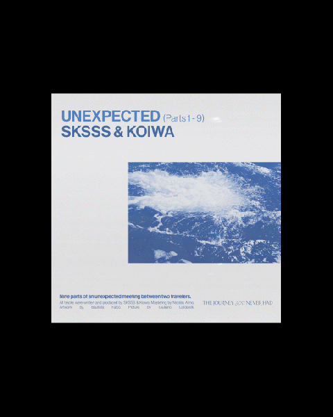 Album Cover Design for "Unexpected" LP by SKSSS & Koiwa album cover album cover design ambient music artwork bandcamp cover cover design design electronic music graphic design soundcloud visual identity