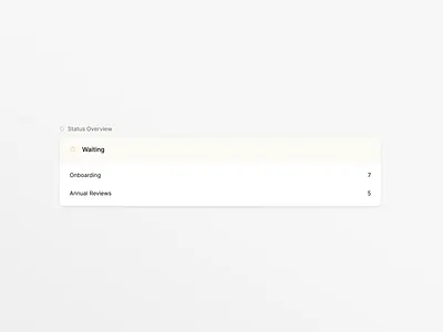 Daily Sketch 68 | Status Overview Card animation branding challenge design figma graphic design illustration logo ui vector