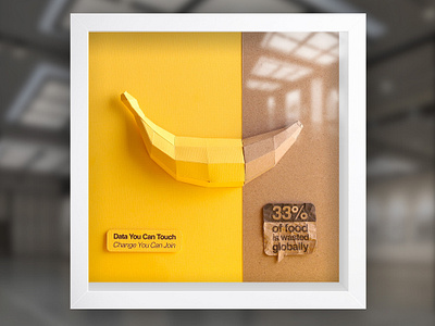 A staggering 33% of the world’s food is wasted. Handmade, paper. communication design data data art data design data is beautiful data visualization dataviz handmade information design paper paperart papercraft physical data visualization visual communication