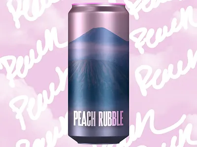 Peak Energy- Peach Flavor branding design graphic design logo package design