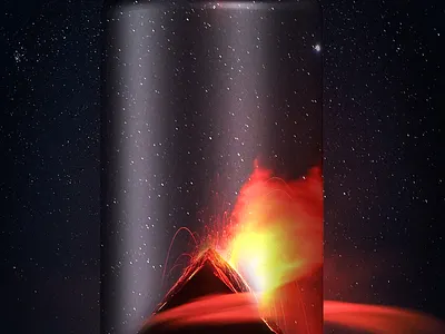 Peak Energy- Cherry Lava branding design graphic design logo package design